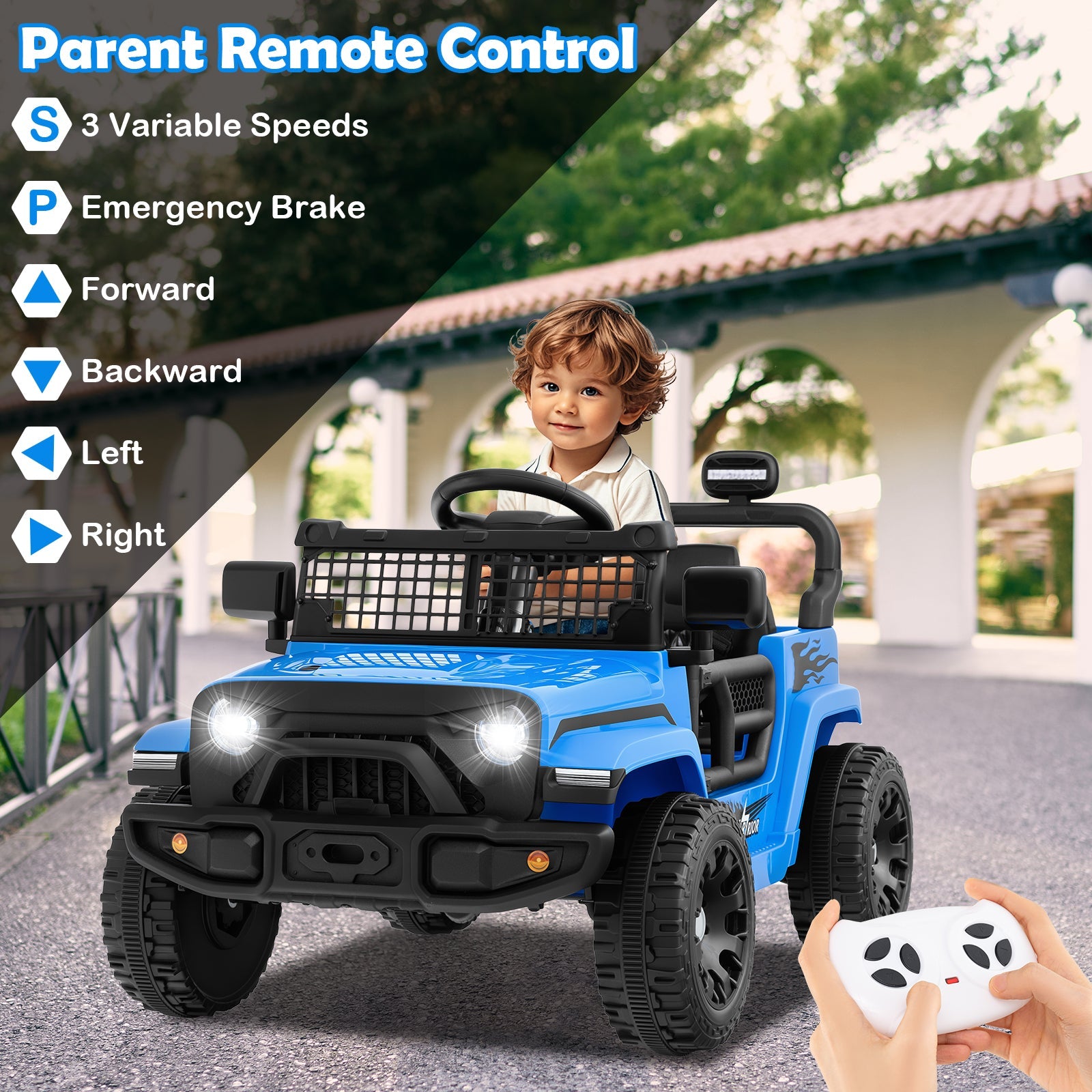12V Kids Ride on Truck Car Battery Powered Electric Vehicle