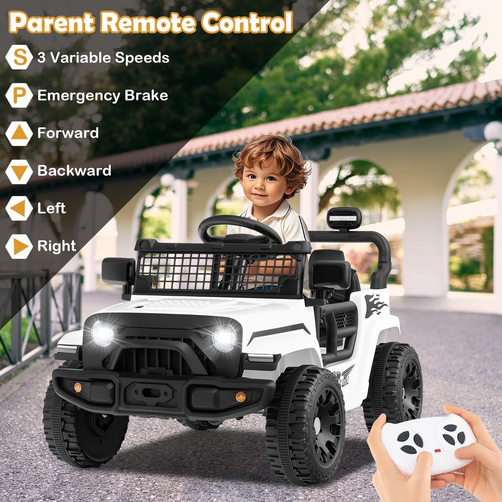 12V Kids Ride on Truck Car Battery Powered Electric Vehicle