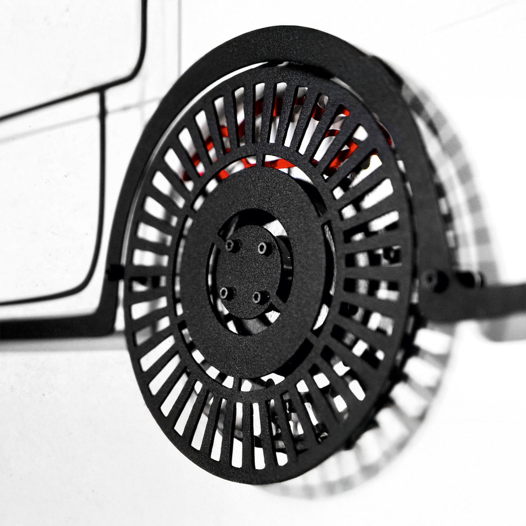 1957 Ford Thunderbird Wall Art – Classic Convertible Steel Silhouette-KAFMEKA027