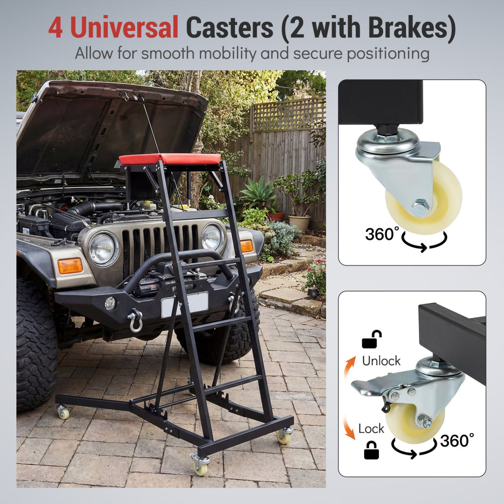 Topside Automotive Engine Creeper with 400 Pounds Capacity 42