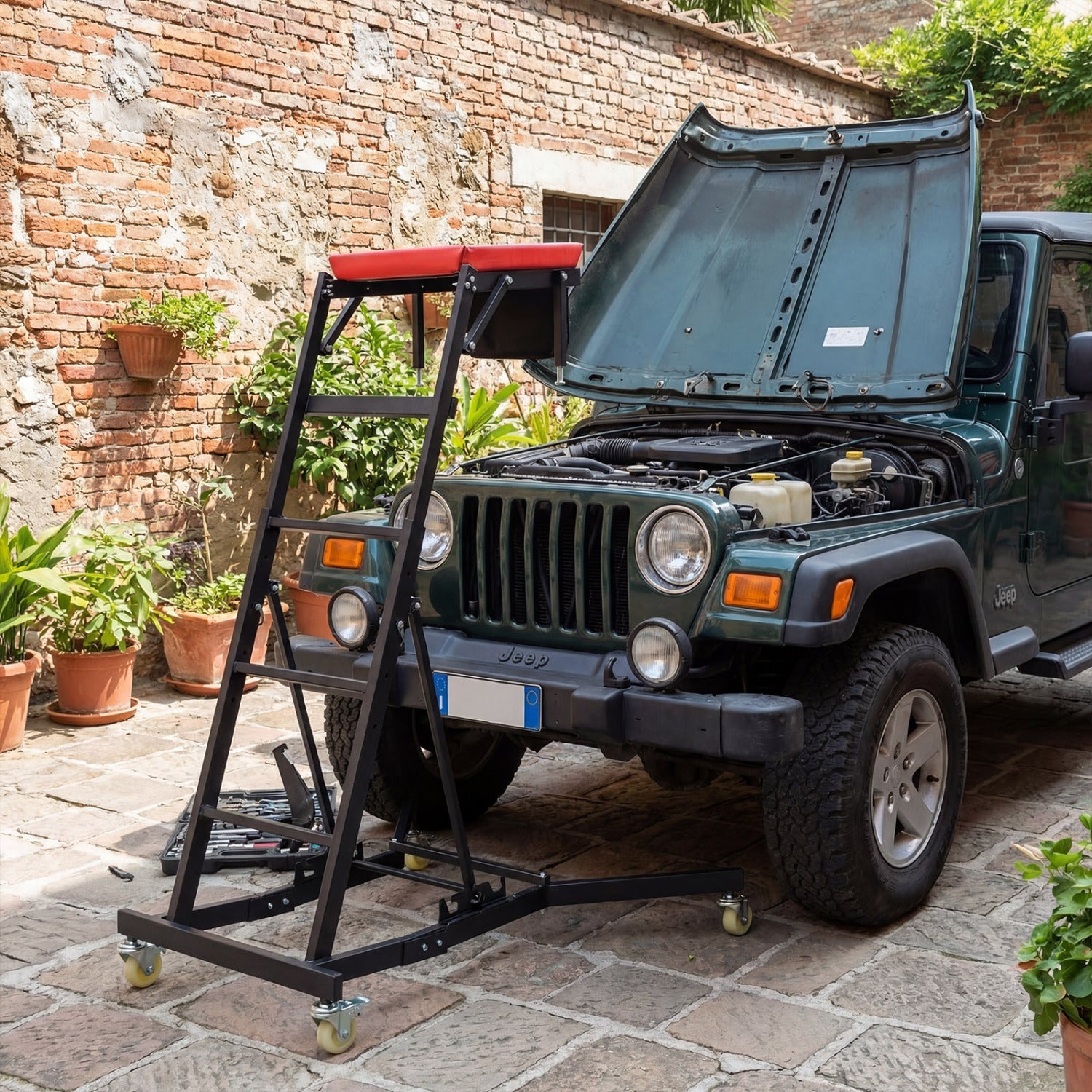 Topside Automotive Engine Creeper with 400 Pounds Capacity 42
